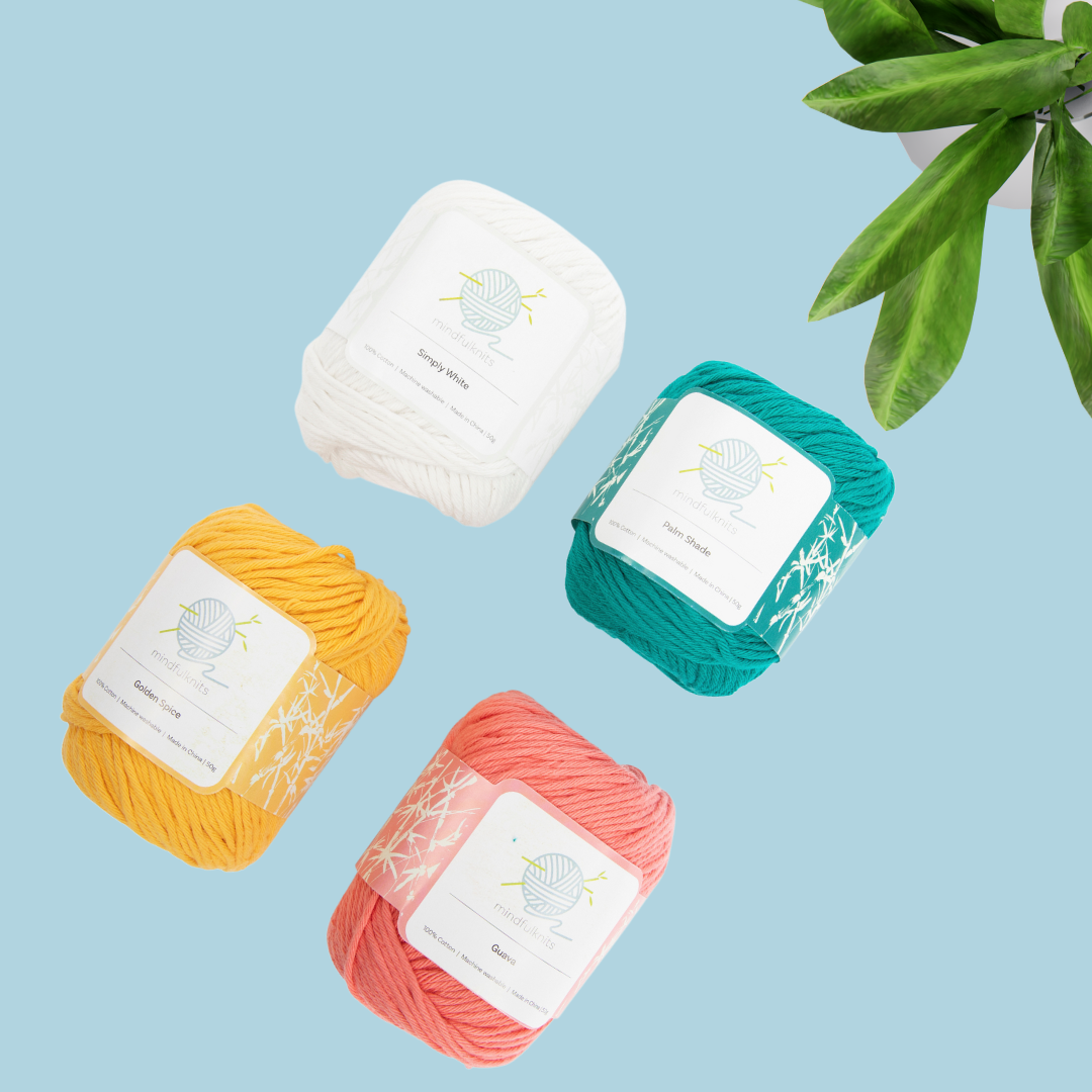 4-pack 100% Cotton Yarn Bundle