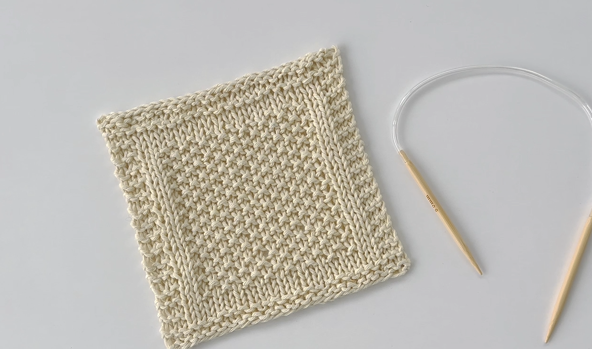 2-in-1 Beginner Washcloth Kit - Learn to Knit & Crochet Simple, Practical Washcloths