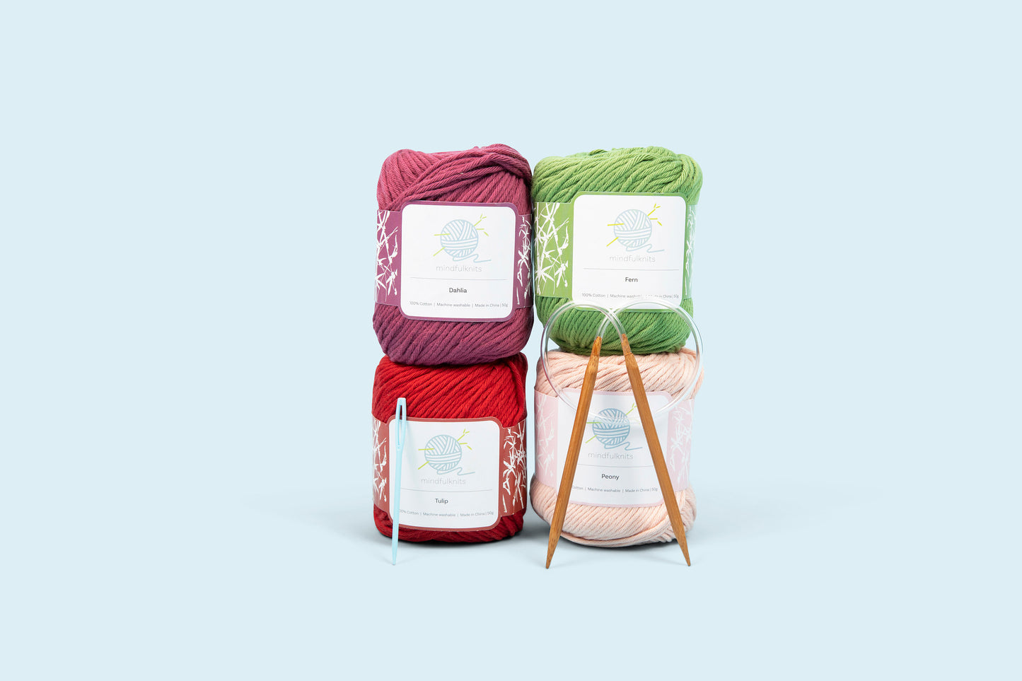 Beginner Knitting Kit - Knit Simple, Practical Washcloths