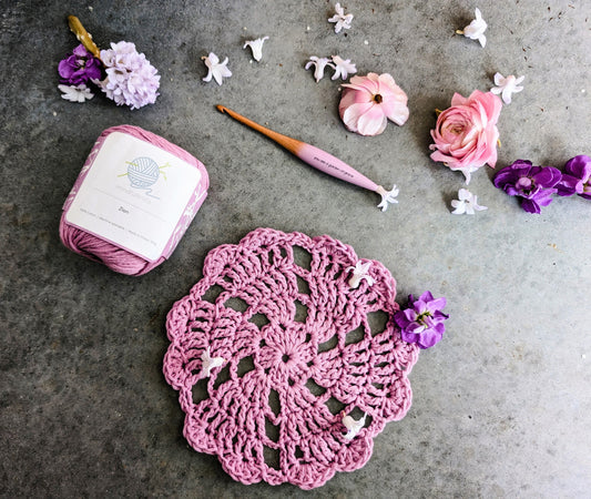 Hello Doily Beginner Crochet Pattern and Tutorial