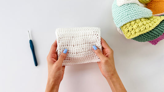 2-in-1 Beginner Washcloth Kit - Learn to Knit & Crochet Simple, Practical Washcloths