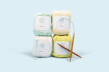 Beginner Knitting Kit - Knit Simple, Practical Washcloths